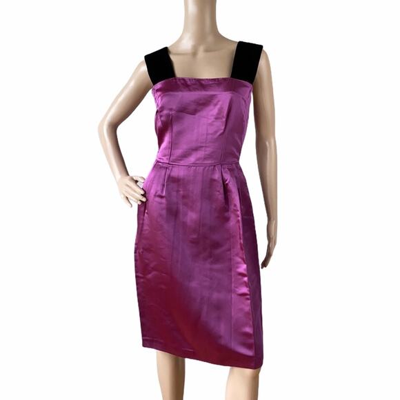 D&G Dolce & Gabbana Satin & Velvet Dress (IT 40 / US 4) - Picture 2 of 15